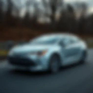 2019 Toyota Corolla LE CVT on the road demonstrating performance