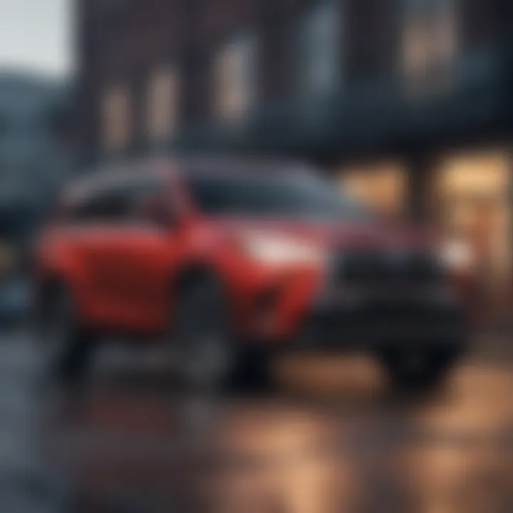 Stylish exterior design of the Toyota Highlander Hybrid