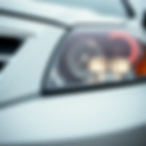 A close-up view of a well-maintained used minivan