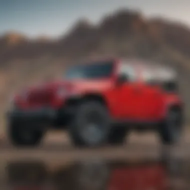 Comparison of the 2017 Red Jeep Wrangler with Competitors Comparison chart of the 2017 Jeep Wrangler against its key competitors