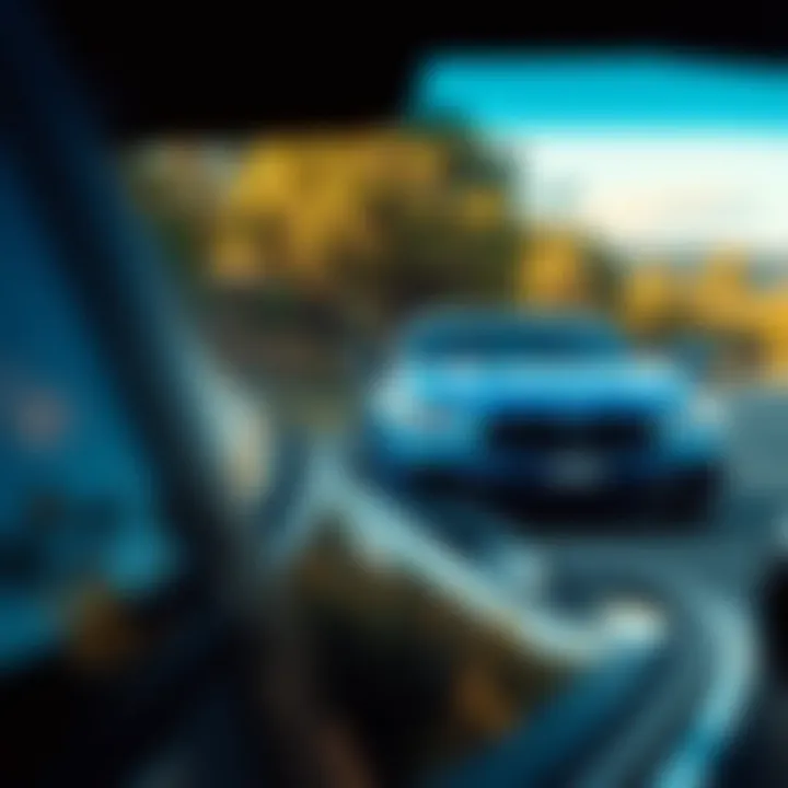 A scenic drive in a popular used car model