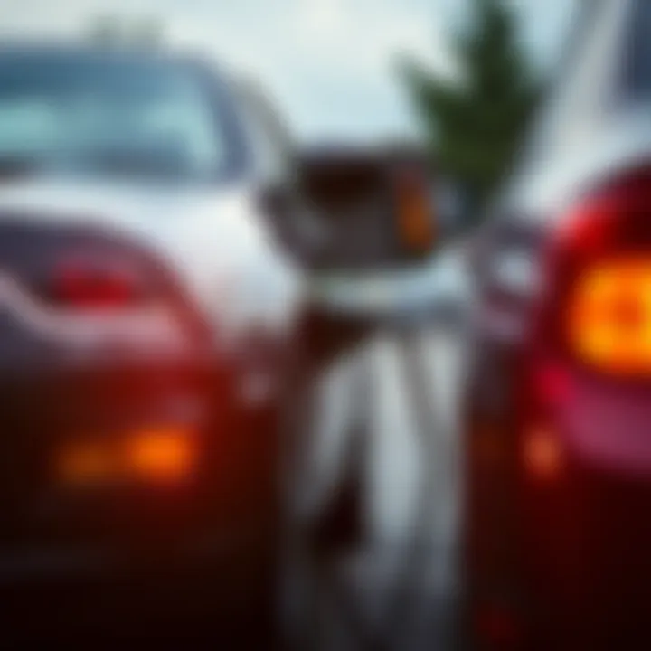 A vehicle jump-starting scenario Vehicle receiving a jump start from another car