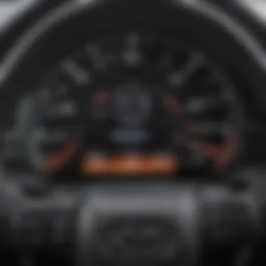 Close-up of the 2020 Toyota Corolla SE dashboard showing fuel efficiency metrics