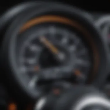 Dashboard Metrics of Mini Cooper Countryman S Detailed view of Mini Cooper Countryman S dashboard showcasing fuel efficiency metrics