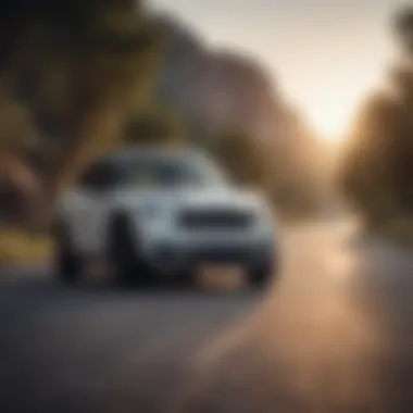 Driver engaging with the Mini Cooper Countryman S on a scenic road, emphasizing driving habits impact