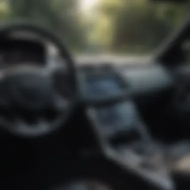 Interior dashboard of the Andrews Range Rover highlighting advanced technology features