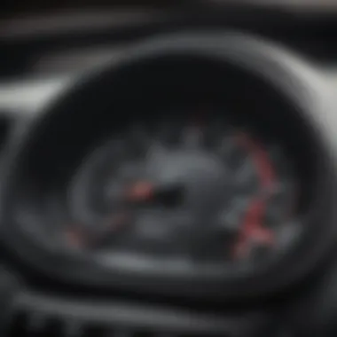 Dashboard of Maserati Ghibli showing maintenance alerts