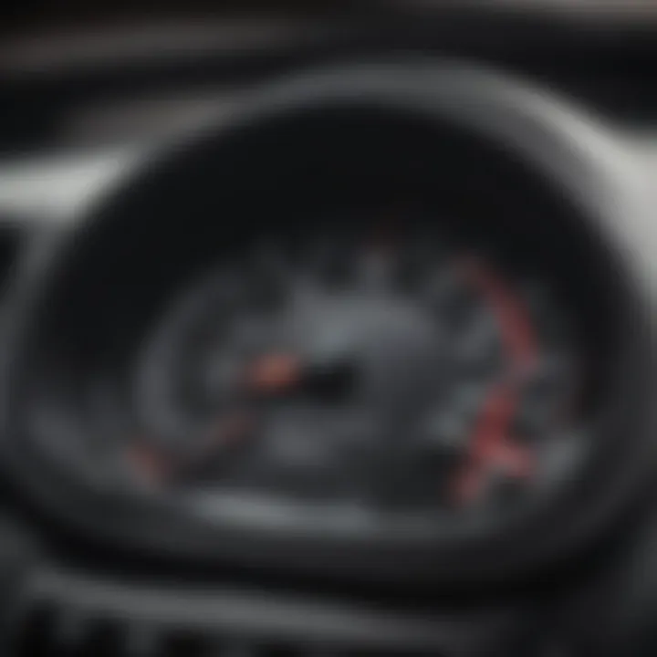 Dashboard of Maserati Ghibli showing maintenance alerts