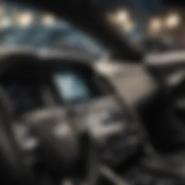 Close-up of Maserati Ghibli luxury interior