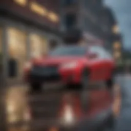 A pristine 2012 Toyota Camry parked in an urban setting