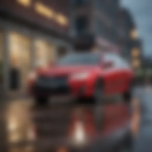A pristine 2012 Toyota Camry parked in an urban setting