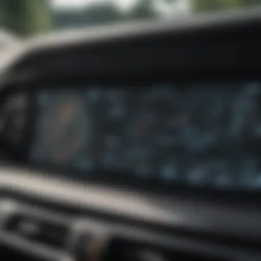 Innovative Technology in BMW SUV Close-up of the BMW SUV dashboard displaying advanced technology features.