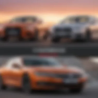 Side-by-side comparison of various sedan models with all-wheel drive features