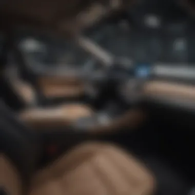 Interior view of a modern AWD sedan highlighting advanced technology and design