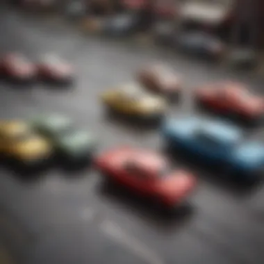 Historical Evolution of Matchbox Cars A historical timeline depicting the evolution of matchbox cars and tracks.