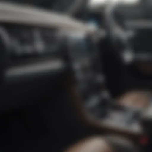 Sleek interior of a modern AWD SUV showcasing advanced technology.