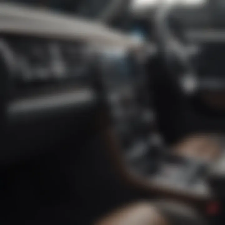 Sleek interior of a modern AWD SUV showcasing advanced technology.