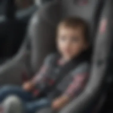 Safety Features of Britax Boulevard ClickTight Close-up of safety features in Britax Boulevard ClickTight