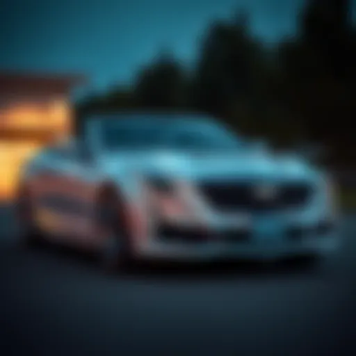 Cadillac CT4 Convertible exterior view showcasing sleek lines