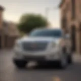 Front view of Cadillac Escalade Texas Edition showcasing its luxury design