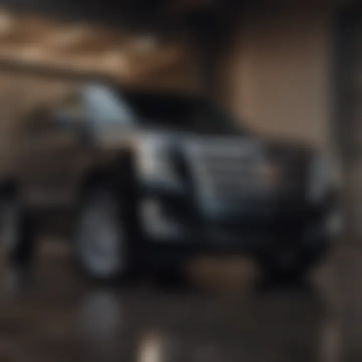 Interior of Cadillac Escalade Texas Edition highlighting advanced technology features