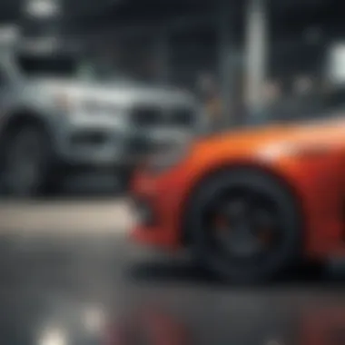 Negotiating Terms in Car Purchases Close-up of a buyer negotiating terms with a dealer