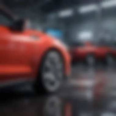 Interior components of a car wash system