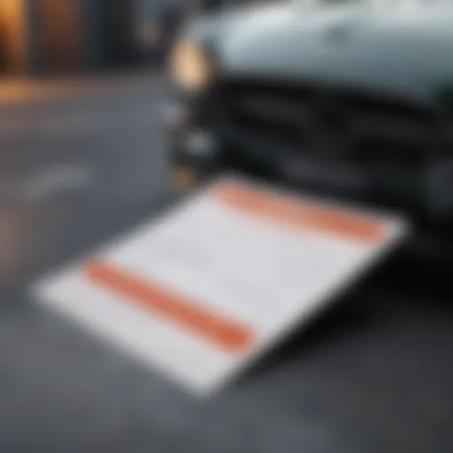 Illustration of a vehicle registration document