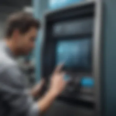 Close-up of a user selecting a vehicle on the Carvana vending machine screen