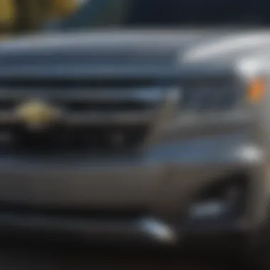 Front view of the Chevrolet Suburban highlighting its robust exterior and distinctive grille