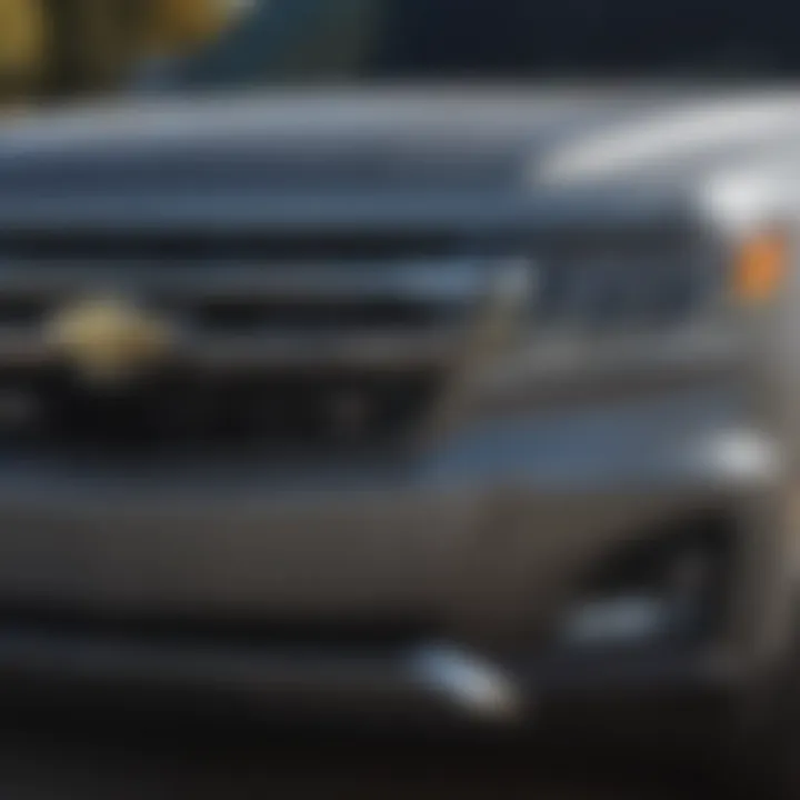 Front view of the Chevrolet Suburban highlighting its robust exterior and distinctive grille