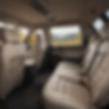 Interior view of the Chevrolet Suburban illustrating its spaciousness and premium materials