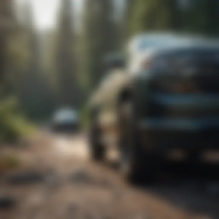 Chevy vehicle navigating challenging terrain