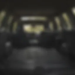 Interior view showcasing the spacious cargo area of the Chevy Traverse