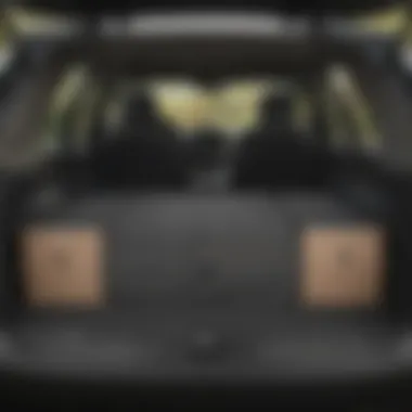 Chevy Traverse with seats folded down to illustrate cargo versatility
