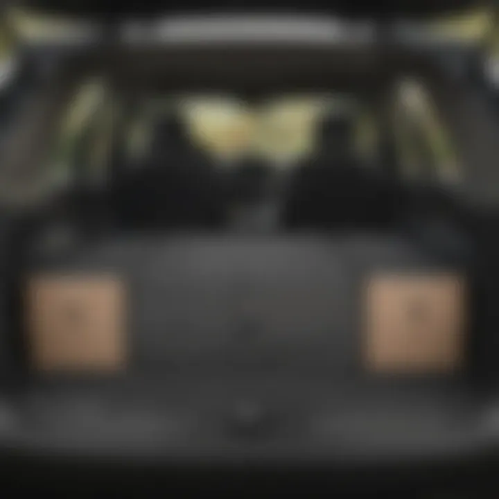 Chevy Traverse with seats folded down to illustrate cargo versatility