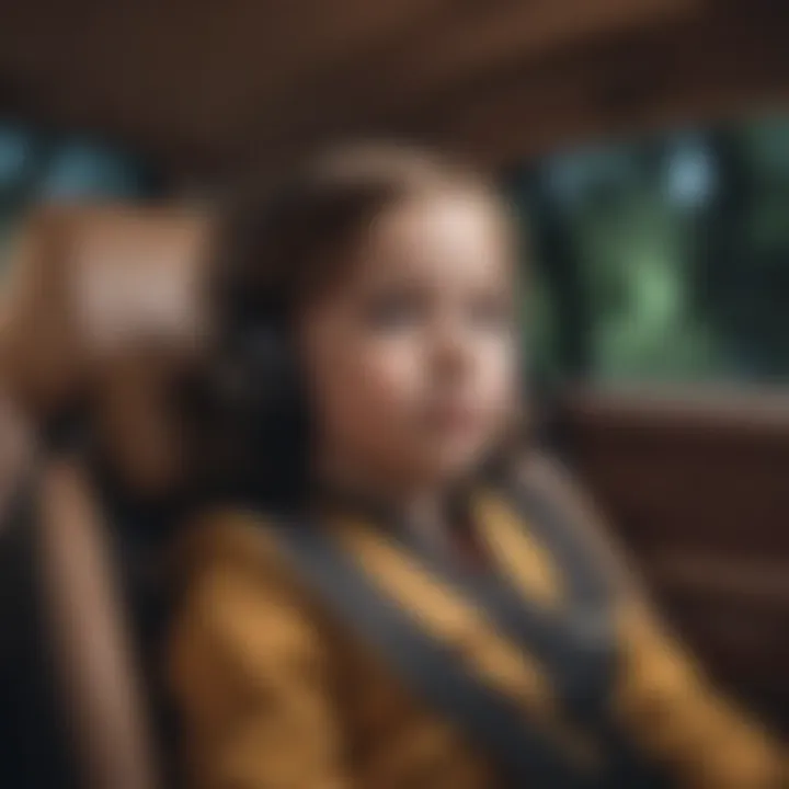 Safety features of an SUV highlighted for child safety