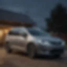 Stylish Chrysler Pacifica with sunroof open