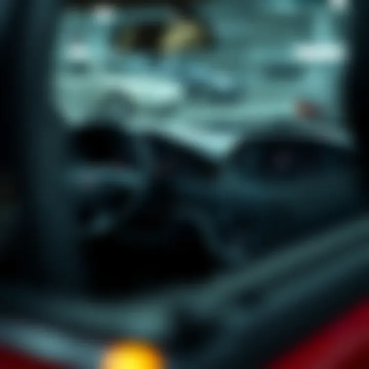 Tech Features in the 2005 Ford Focus Sedan Interior dashboard of the 2005 Ford Focus Sedan highlighting technology features