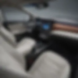 Interior view of the 2019 Nissan Leaf Plus showcasing modern technology