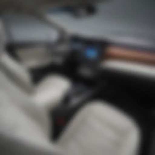 Interior view of the 2019 Nissan Leaf Plus showcasing modern technology