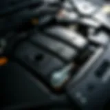 Detailed view of a Mazda CX-9 engine showcasing components