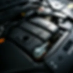 Detailed view of a Mazda CX-9 engine showcasing components