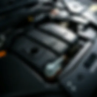 Components of Mazda CX-9 Engine Detailed view of a Mazda CX-9 engine showcasing components