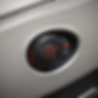 Detailed view of the Nissan Altima Coupe window switch