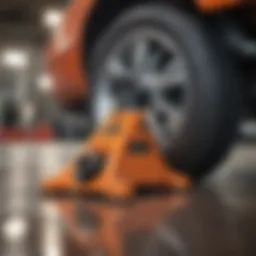 Sleek design of the Team Mechanix Floor Jack showcasing its robust construction.