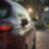 Detailed view of the Toyota Sienna windshield specifications