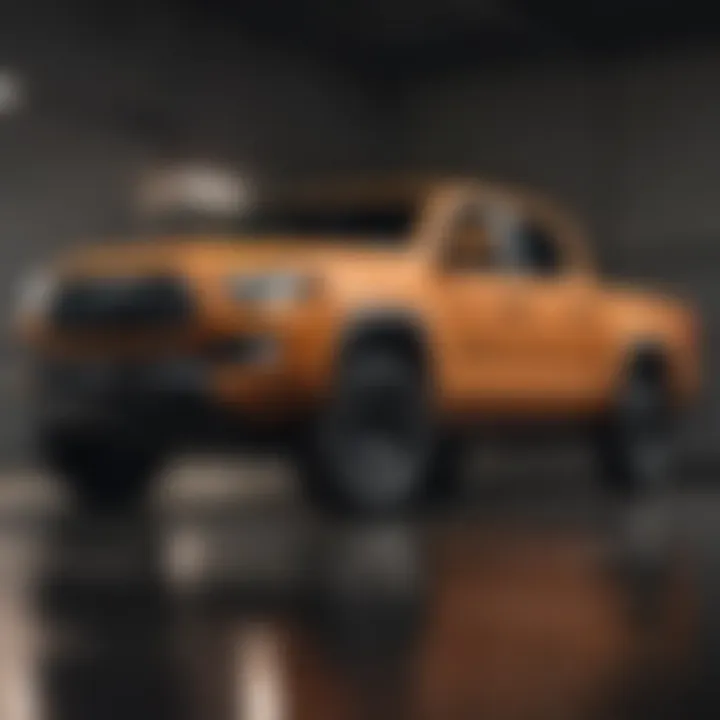 Safety ratings and features of the 2021 Toyota Tacoma SX presented in a visual format