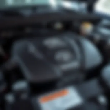 Engine Specs of the Toyota Tundra 4x4 Close-up of the Tundra's powerful engine highlighting specifications