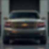 Front view of the one-ton Chevrolet Suburban showcasing its robust design